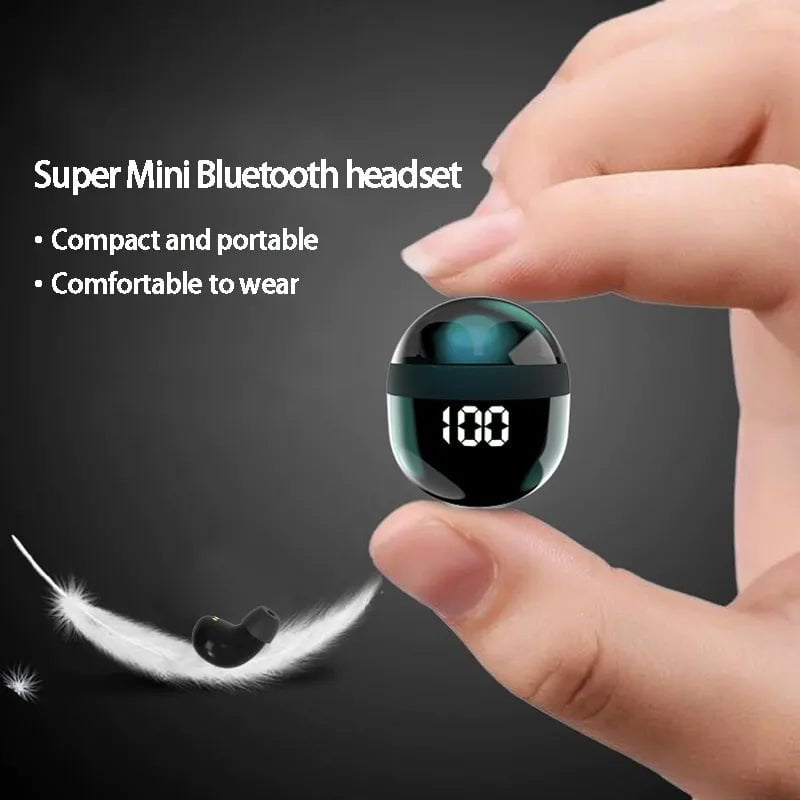 Storazone SK18 Superbass Earphones,TWS Wireless Bluetooth Headset,With Mic Smart Touch Headphones,Invisible Mini Noise Reduction Earbuds