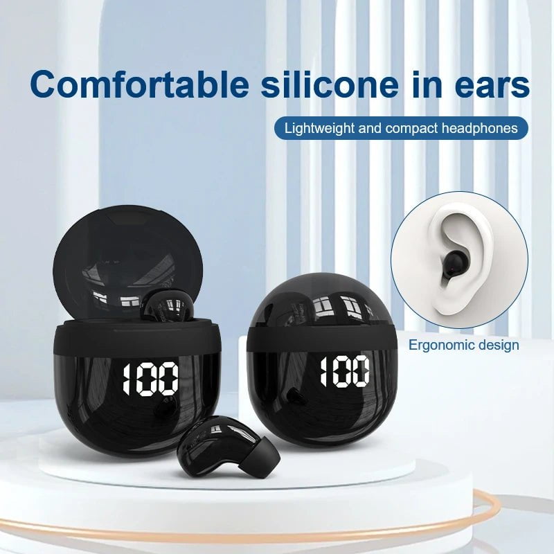 Storazone SK18 Superbass Earphones,TWS Wireless Bluetooth Headset,With Mic Smart Touch Headphones,Invisible Mini Noise Reduction Earbuds