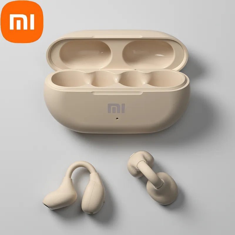 Storazone Skin Color / CHINA Xiaomi Wireless Earphones Mijia New Earclip Bluetooth5.3 Headphones Earring Sports Bone Conduction Earbuds Waterproof Headset