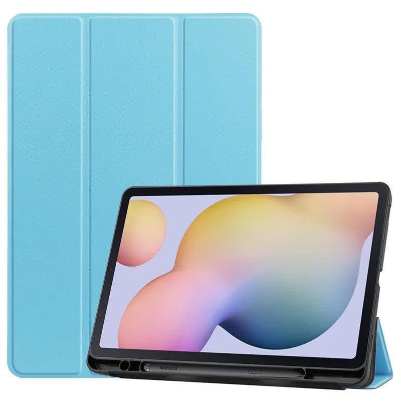 Storazone Sky Blue / S6 Lite 10.4 2020 Case For Samsung Galaxy Tab S6 Lite 10.4 Stand Cover for Samsung Tab S6 Lite 2020 2022 SM-P613 P615 P610 P619 Pencil Holder Fund