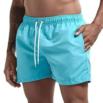 Storazone Sky Blue / XXXL Swim Trunks Swim Shorts for Men Quick Dry Board Shorts Bathing Suit Breathable Drawstring With Pockets for Surfing Beach Summer