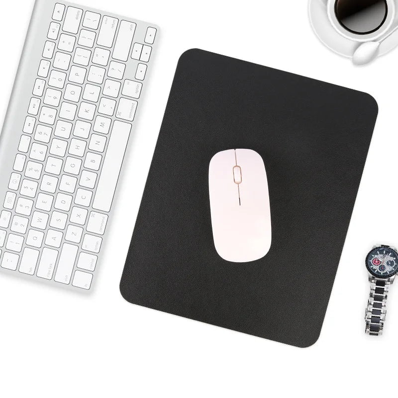 Storazone Small PU mouse pad Non-Slip Gaming Desktop Leather Mouse Pad Waterproof Anti-Scratch Mat Cushion For PC Laptop Desktop