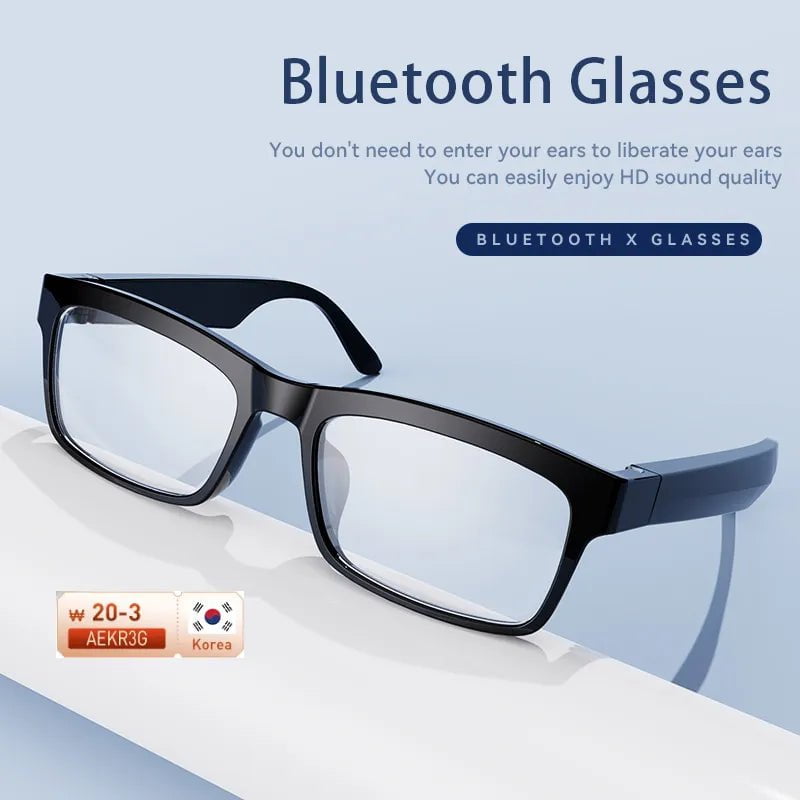 Storazone Smart Glasses Wireless Bluetooth 5.0 Music Sunglasses Earphone Outdoor Hands-Free Calling Music Polarized/Anti-Blue Eyeglasses