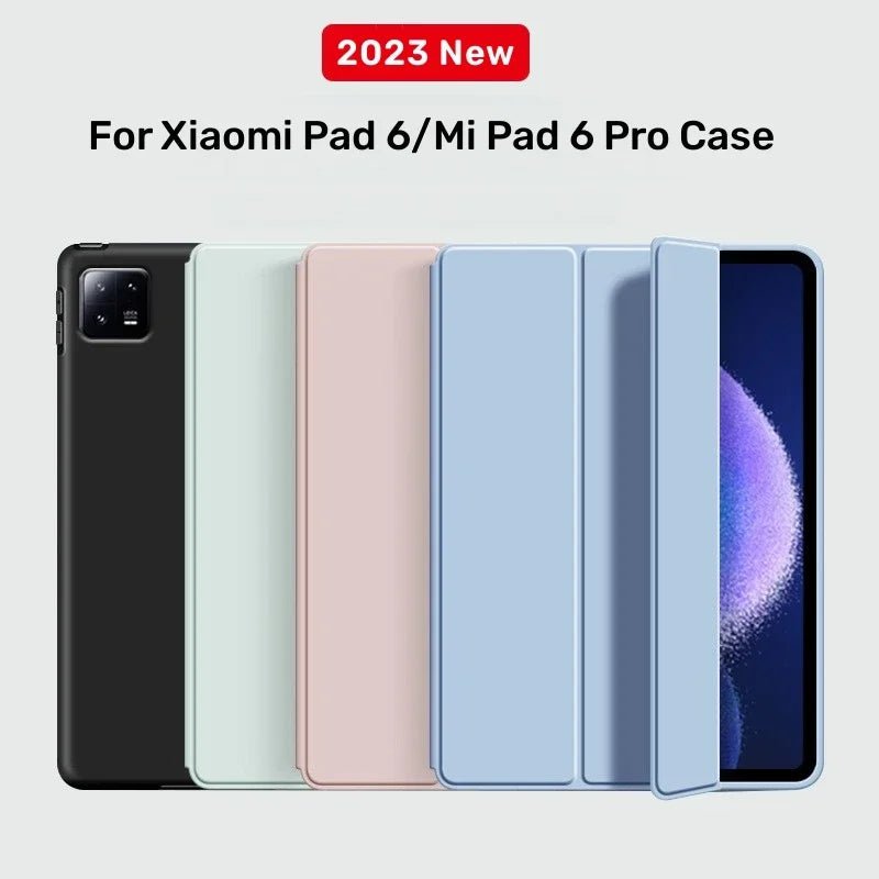 Storazone Smat Case For Xiaomi Pad 6 2023 11 inch PU Leather Tri-folding Magnetic Cover Funda For Xiaomi Mi Pad 6 MiPad 6 Pro 2023 Case