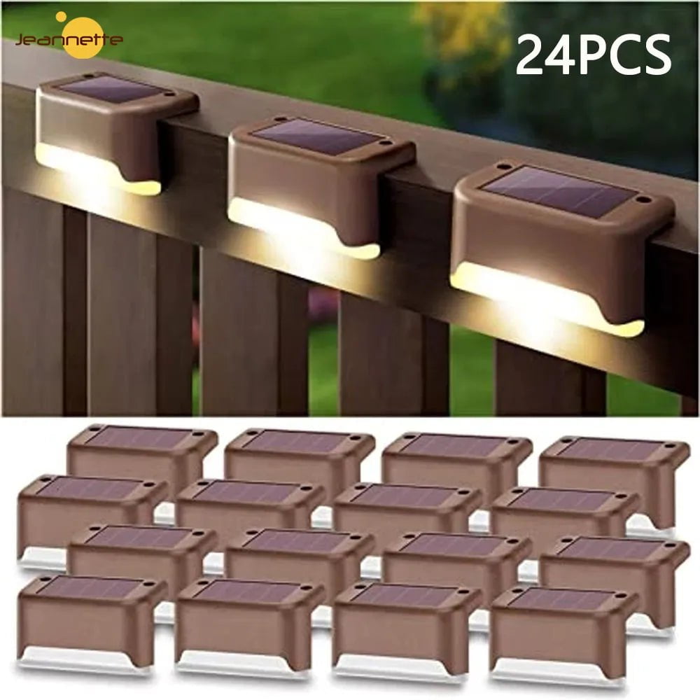 Storazone Solar Lamp Path Deck Outdoor Stair Light Garden LED Lights Waterproof Balcony Lighting Solar Lamp for Garden Step Patio Fence