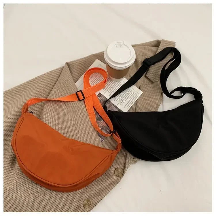 Storazone Solid Color Chest Bag For Women Large Capacity Travel Crossbody Female Half Moon Belt Bag Ladies Daily Street Fanny Packs 2023