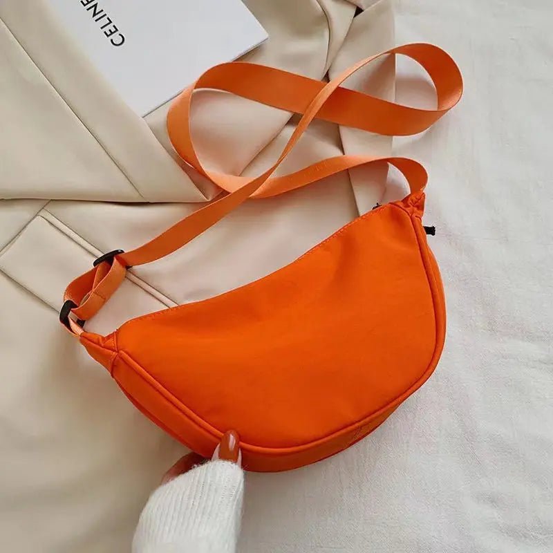 Storazone Solid Color Chest Bag For Women Large Capacity Travel Crossbody Half Moon Designed Belt Bag Ladies Daily Street Fanny Packs