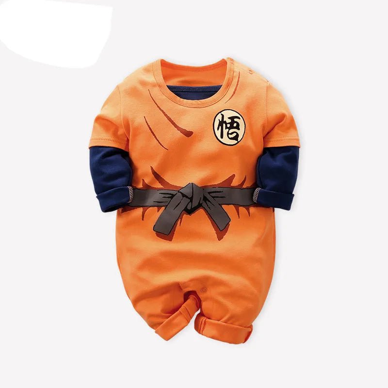 Storazone SON GOKU / 18M New born Baby Rompers Newborn Baby Boys Clothes Anime Toddler Jumpsuit Bebes For Baby Boy Girl Kids Clothing Halloween Costume