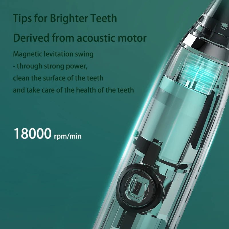 Storazone Sonic Electric Toothbrush for Adults Children Ultrasonic Automatic vibrator Whitening IPX7 Waterproof 3 Brush Head battery type