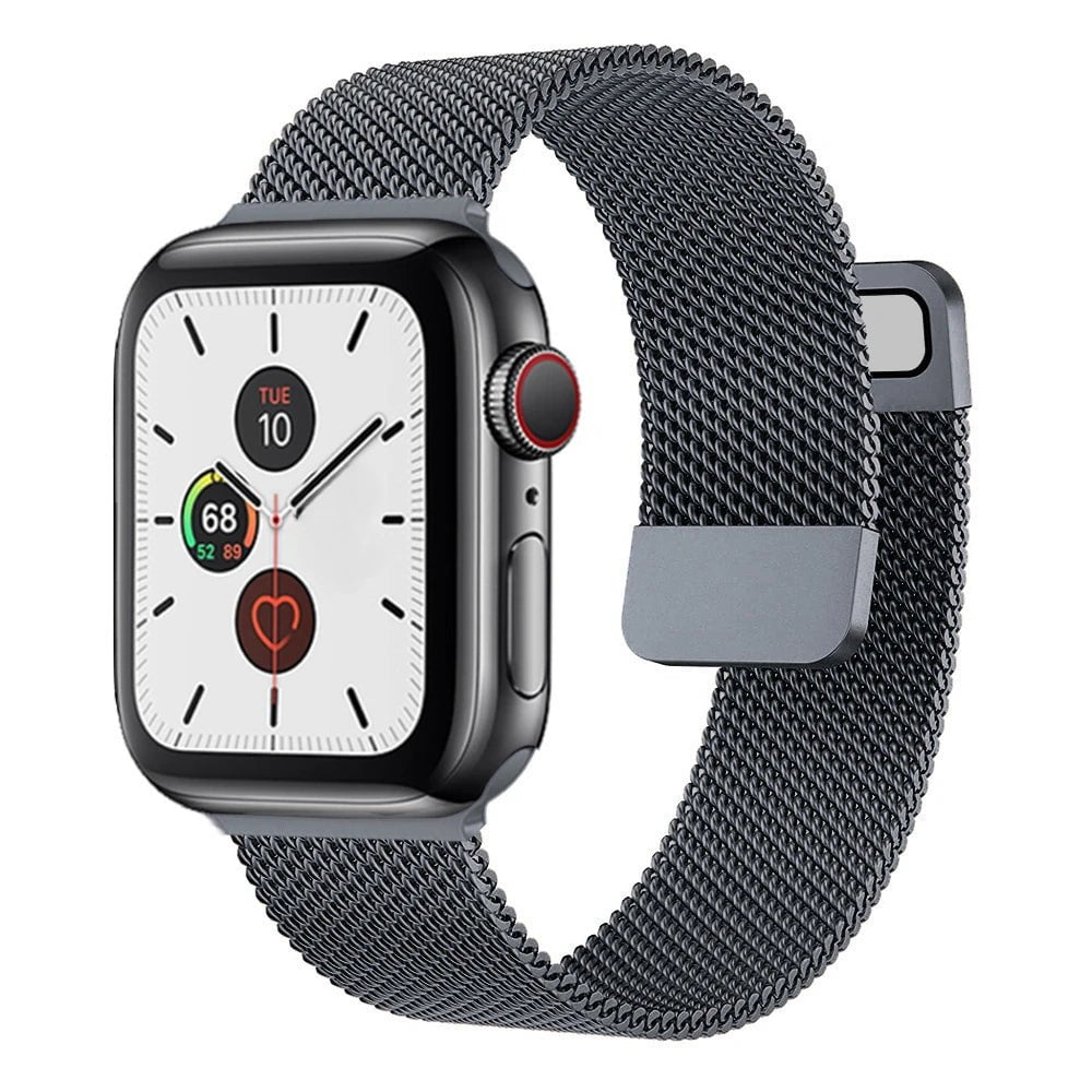 Storazone space gray / 38mm 40mm 41mm / CHINA Strap For Apple watch Band 44mm 45mm 41mm 49mm 42mm 40mm 45mm Milanese Loop bracelet correa iwatch series 9 7 8 4 5 6 SE Ultra2