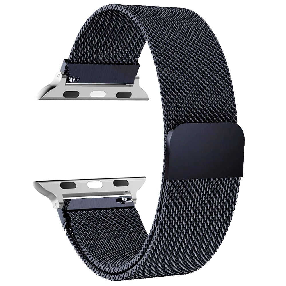 Storazone Space Gray / 38mm 40mm 41mm milanese Loop Band for apple watch Strap Ultra 49mm 45mm 44mm 41mm 40mm Metal Wristband bracelet iwatch series 3 4 5 6 7 8 9 SE