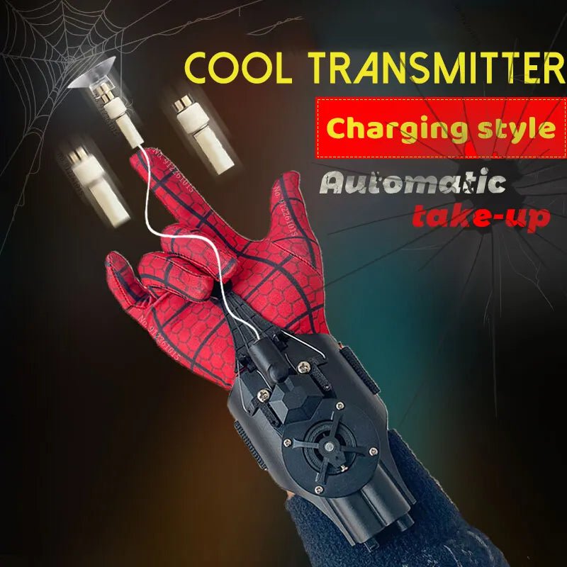 Storazone Spiderman Web Shooters Spider Man Wrist Launcher Upgraded Version Peter Parker Cosplay Gadgets Set Toys for Children Gift Kids