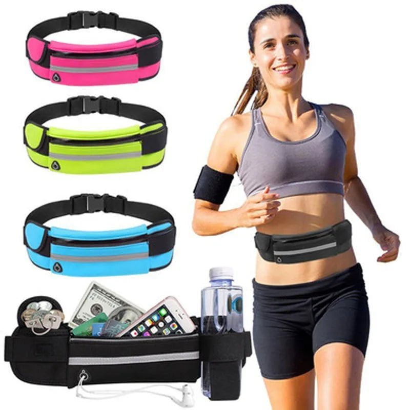 Storazone Sports Fanny Pack Women Running Waist Bag Men Belt bag Phone Gym Bag Water Hydration Backpack Running Accessories