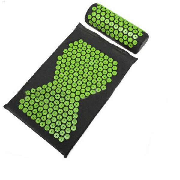 STORAZONE Sportwear B green / Set Acupuncture Yoga Cushion Massage Cushion and Pillow