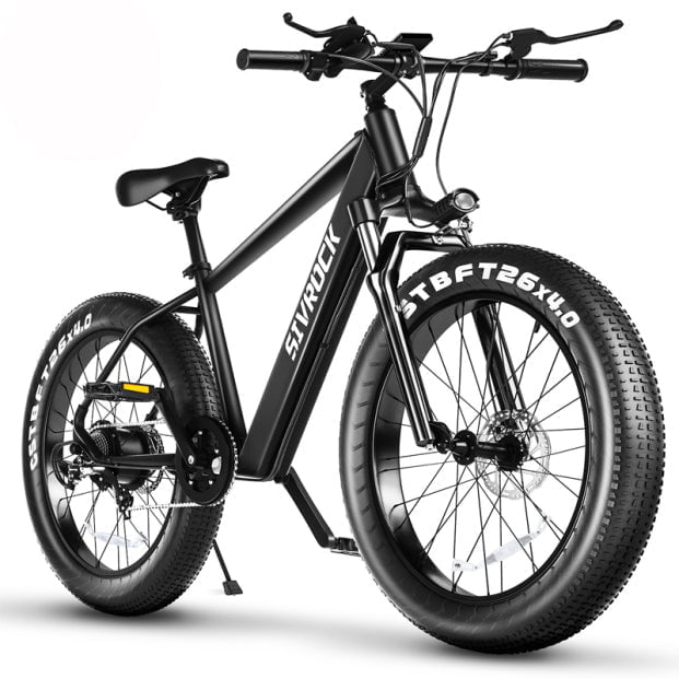 STORAZONE Sportwear Black Professional Electric Bike For Adults, 26 X 4.0 Inches Fat Tire Electric Mountain Bicycle, 1000W Motor 48V 15Ah Ebike For Trail Riding, Excursion And Commute, UL And GCC Certified