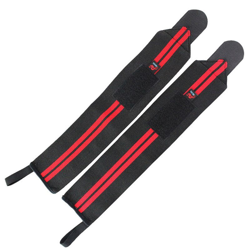 STORAZONE Sportwear Black red 2pcs Power Wrist Wraps