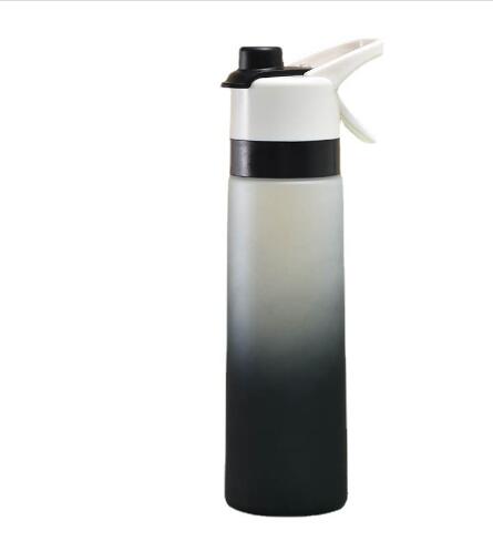 STORAZONE Sportwear Black700ml Spray Water Bottle For Girls Outdoor Sport Fitness Water Cup Large Capacity Spray Bottle Drinkware Travel Bottles Kitchen Gadgets