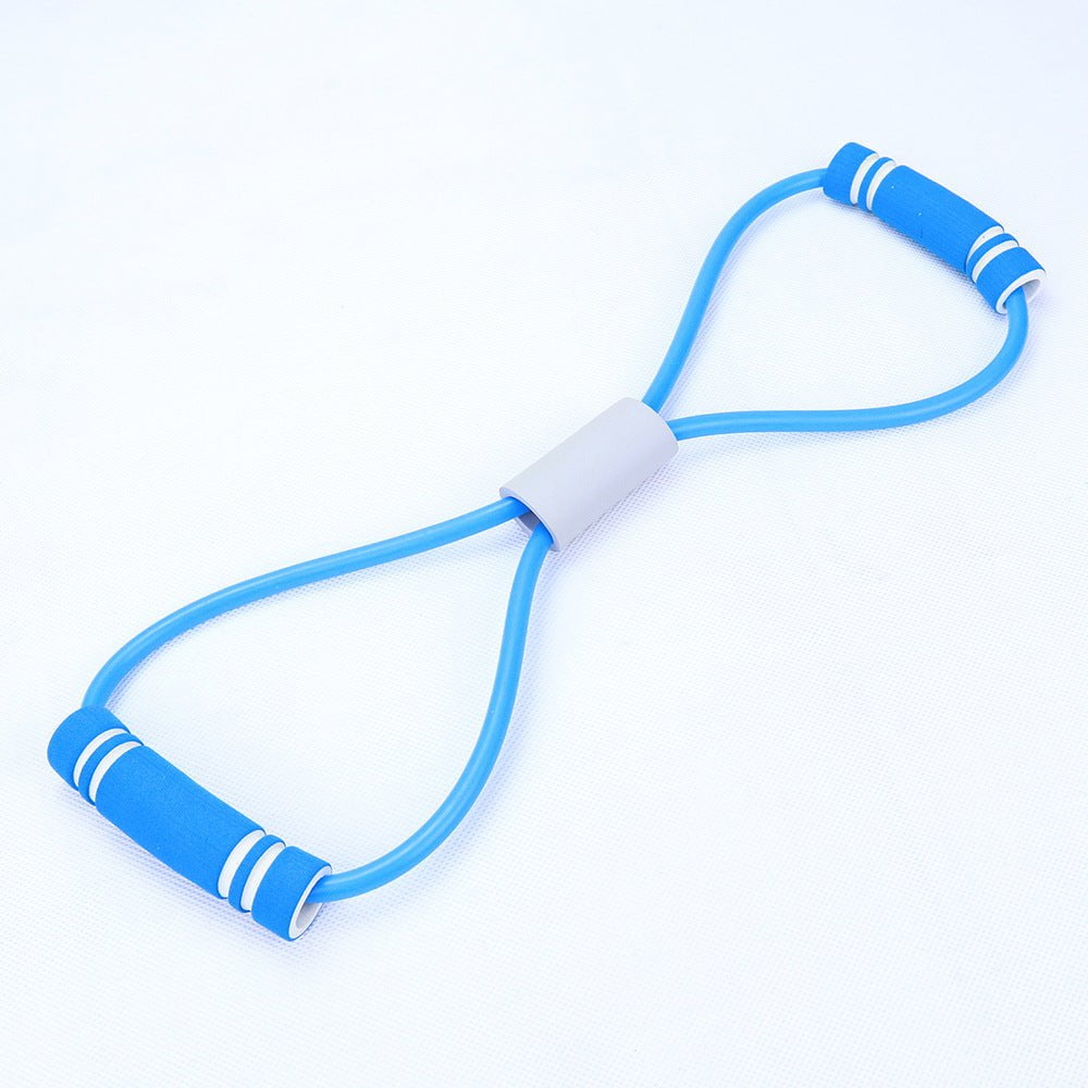 STORAZONE Sportwear Blue Rally 1pcs Natural Latex Foot Pedal Elastic Pull Rope with Handle Fitness Equipment Bodybuilding Expander