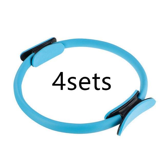 STORAZONE Sportwear Blue4sets Yoga Fitness Pilates Ring Women Girls Circle Magic Dual Exercise Home Gym Workout Sports Lose Weight Body Resistance