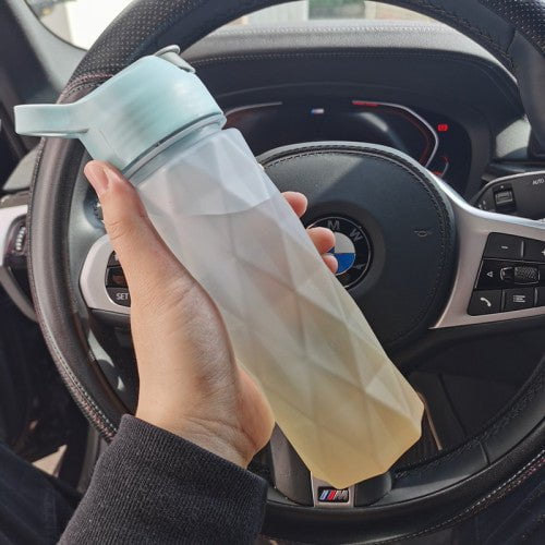 STORAZONE Sportwear Blueorange gradient Spray Water Bottle For Girls Outdoor Sport Fitness Water Cup Large Capacity Spray Bottle Drinkware Travel Bottles Kitchen Gadgets