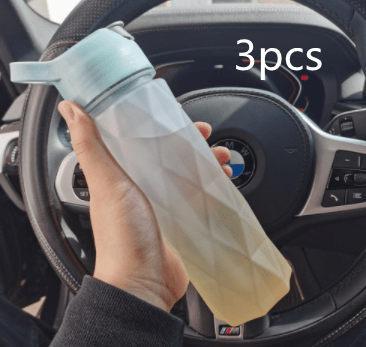 STORAZONE Sportwear Blueorange gradient3pcs Spray Water Bottle For Girls Outdoor Sport Fitness Water Cup Large Capacity Spray Bottle Drinkware Travel Bottles Kitchen Gadgets