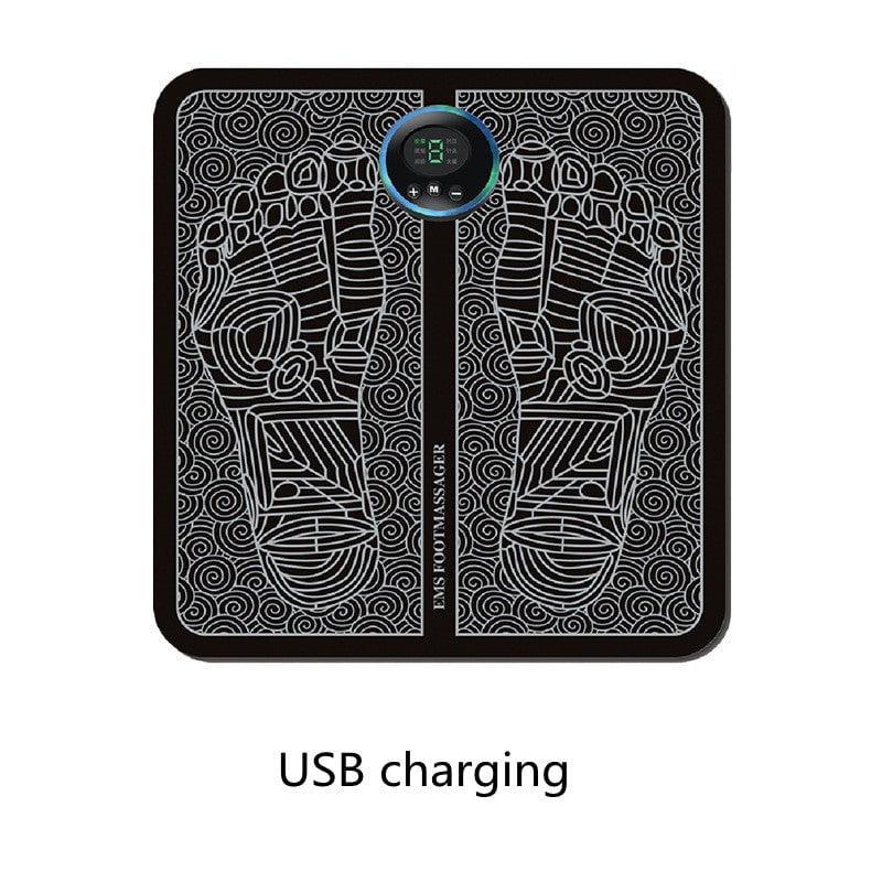 STORAZONE Sportwear Charging LCD Type A / English packaging Ems Foot Massager Mat Tens Fisioterapia Electric Foot Cushion Blood Circulation Acupunctur Pad Foot Health Care Relaxation Pain