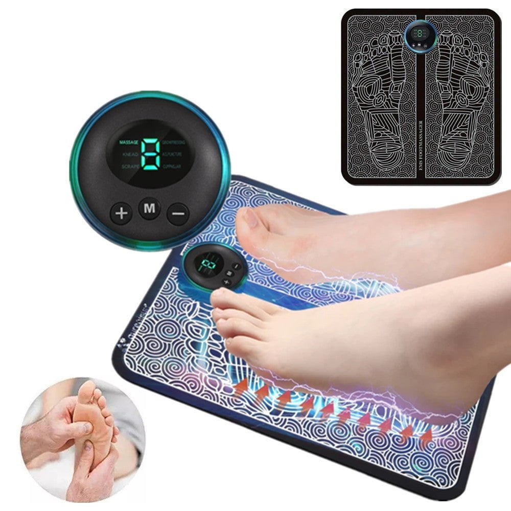 STORAZONE Sportwear Ems Foot Massager Mat Tens Fisioterapia Electric Foot Cushion Blood Circulation Acupunctur Pad Foot Health Care Relaxation Pain