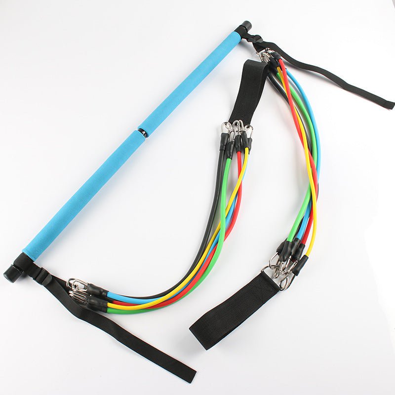 STORAZONE Sportwear Fitness Yoga Pilates Bar Portable Gym Accessories Sport Elastic Bodybuilding Resistance Bands For Home Trainer Workout Equipment