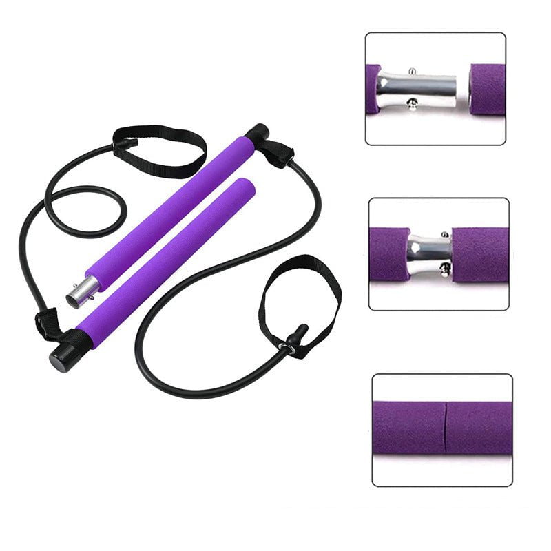 STORAZONE Sportwear Fitness Yoga Pilates Bar Portable Gym Accessories Sport Elastic Bodybuilding Resistance Bands For Home Trainer Workout Equipment