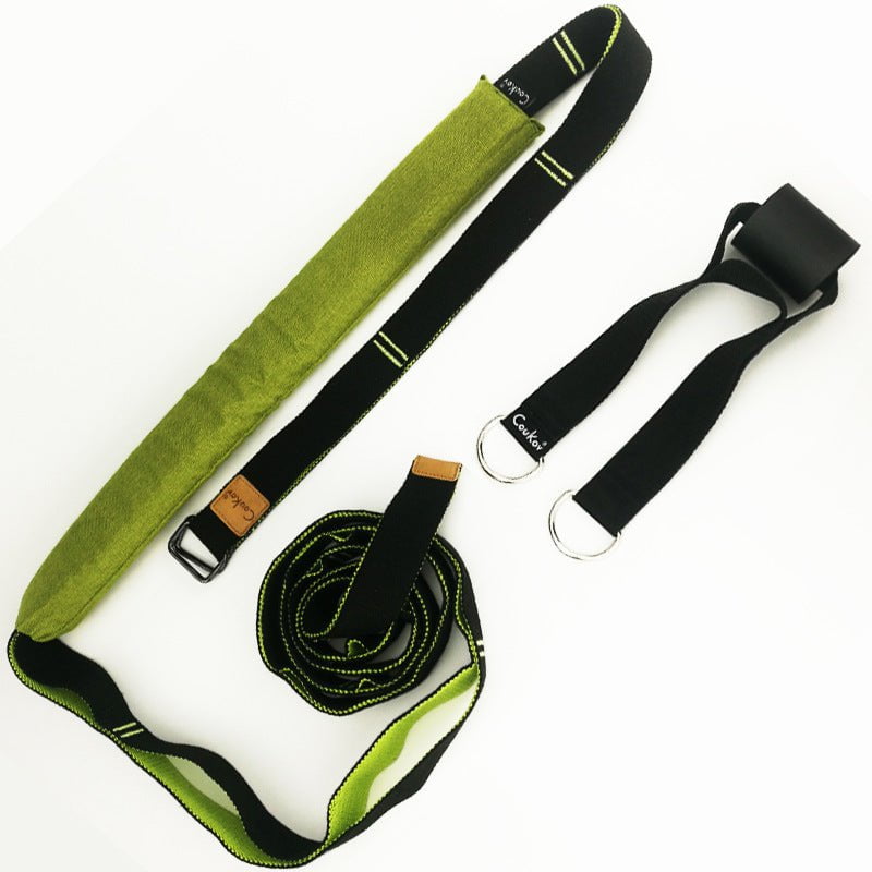 STORAZONE Sportwear Green 4.0 cm Yoga Strap Exercise Gym Belt