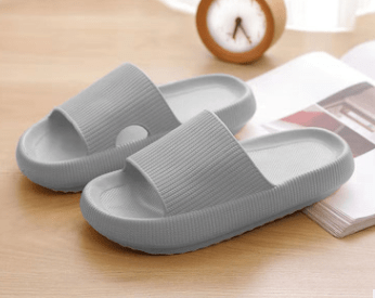 STORAZONE Sportwear Grey / 36or37 Soft Home Couple Slippers