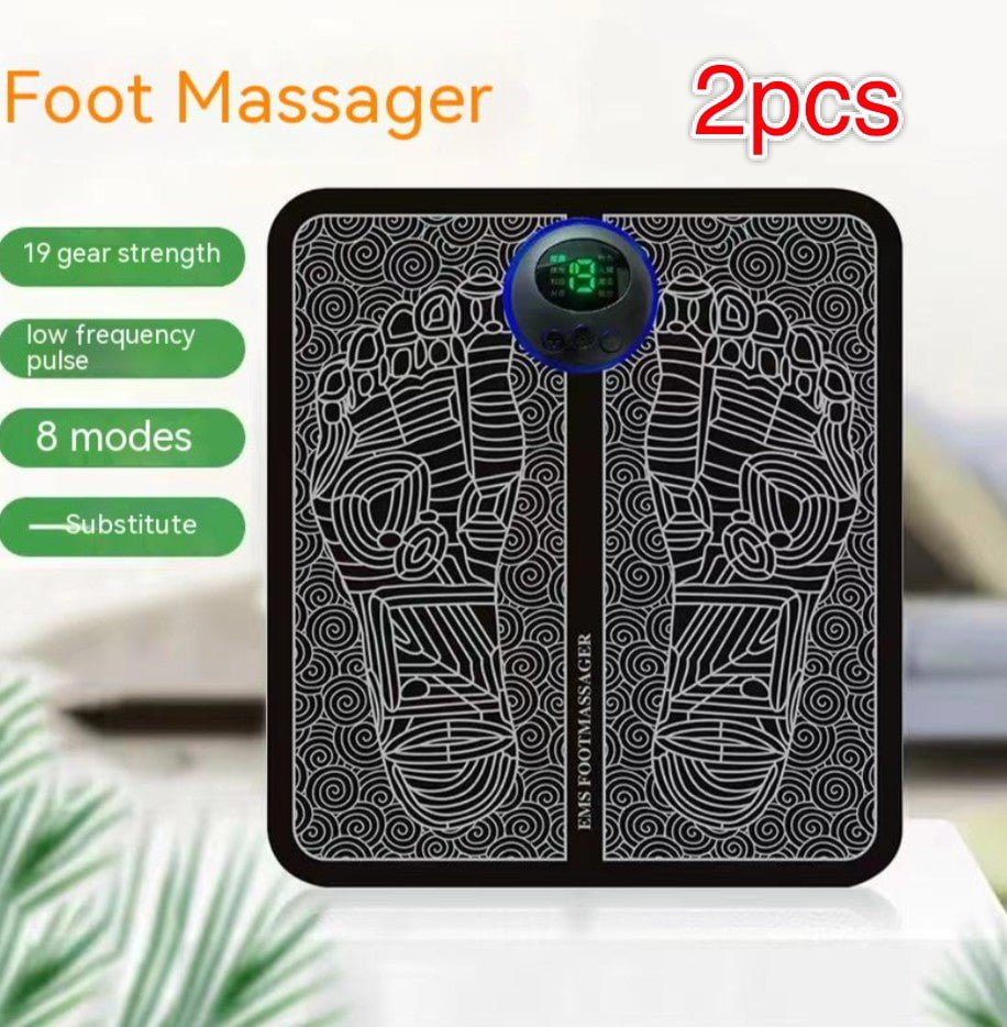 STORAZONE Sportwear LCD Usb Rechargeable 2pcs / English Charging Foot Massage Device Electric