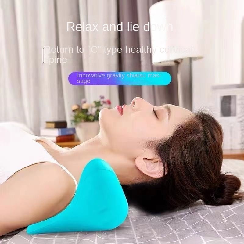 STORAZONE Sportwear Massager Cervical Spine Massage Pillow Gravity Acupressure Neck Massager Cervical Spine Pillow Neck Shoulder Massage Pillow Home Traction Corrector