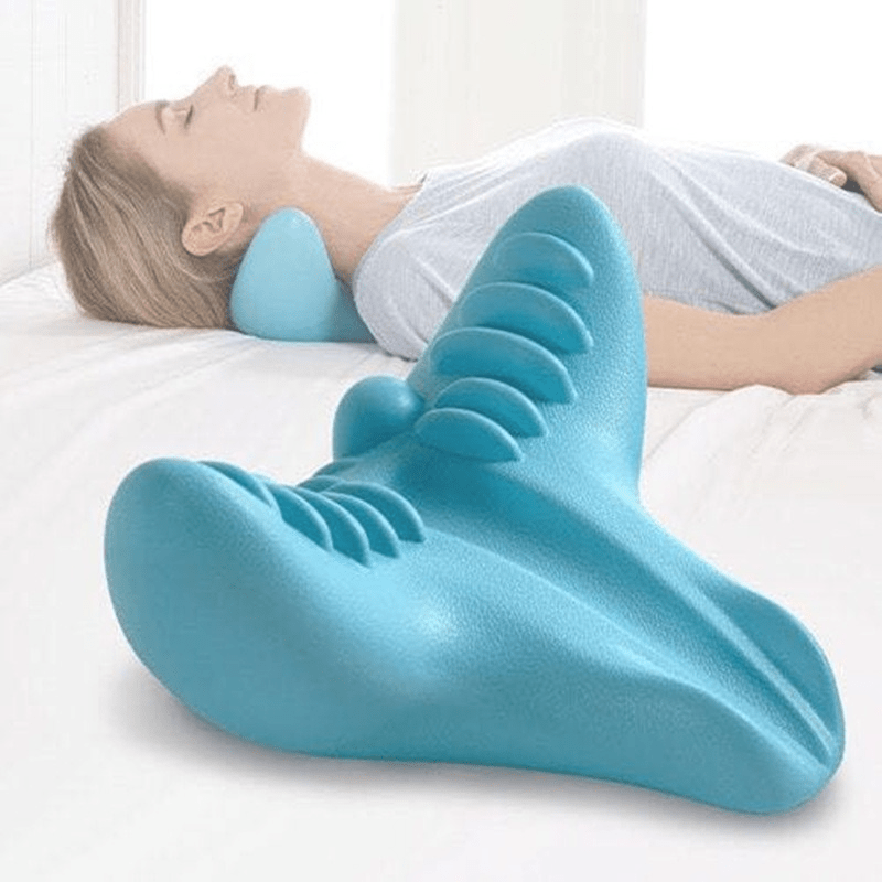 STORAZONE Sportwear Massager Cervical Spine Massage Pillow Gravity Acupressure Neck Massager Cervical Spine Pillow Neck Shoulder Massage Pillow Home Traction Corrector