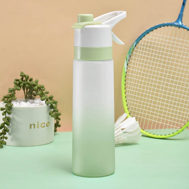 STORAZONE Sportwear PCgreen Spray Water Bottle For Girls Outdoor Sport Fitness Water Cup Large Capacity Spray Bottle Drinkware Travel Bottles Kitchen Gadgets