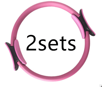 STORAZONE Sportwear Pink2sets Yoga Fitness Pilates Ring Women Girls Circle Magic Dual Exercise Home Gym Workout Sports Lose Weight Body Resistance