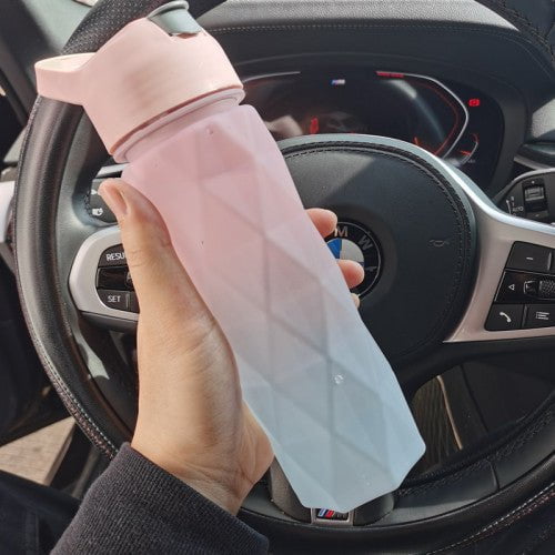 STORAZONE Sportwear Powder blue gradient Spray Water Bottle For Girls Outdoor Sport Fitness Water Cup Large Capacity Spray Bottle Drinkware Travel Bottles Kitchen Gadgets