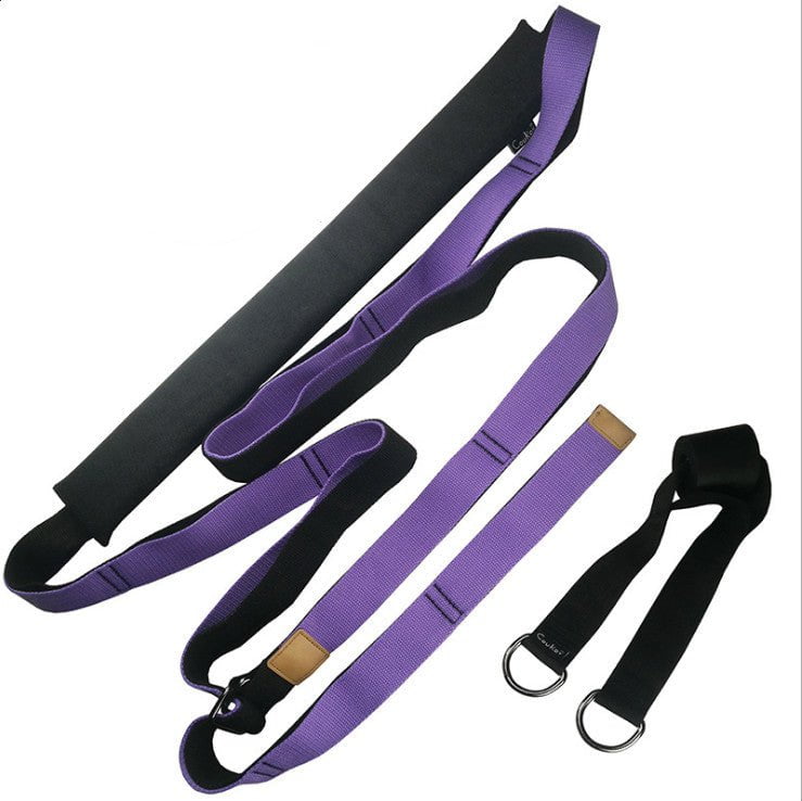 STORAZONE Sportwear Purple 3.8 cm Yoga Strap Exercise Gym Belt