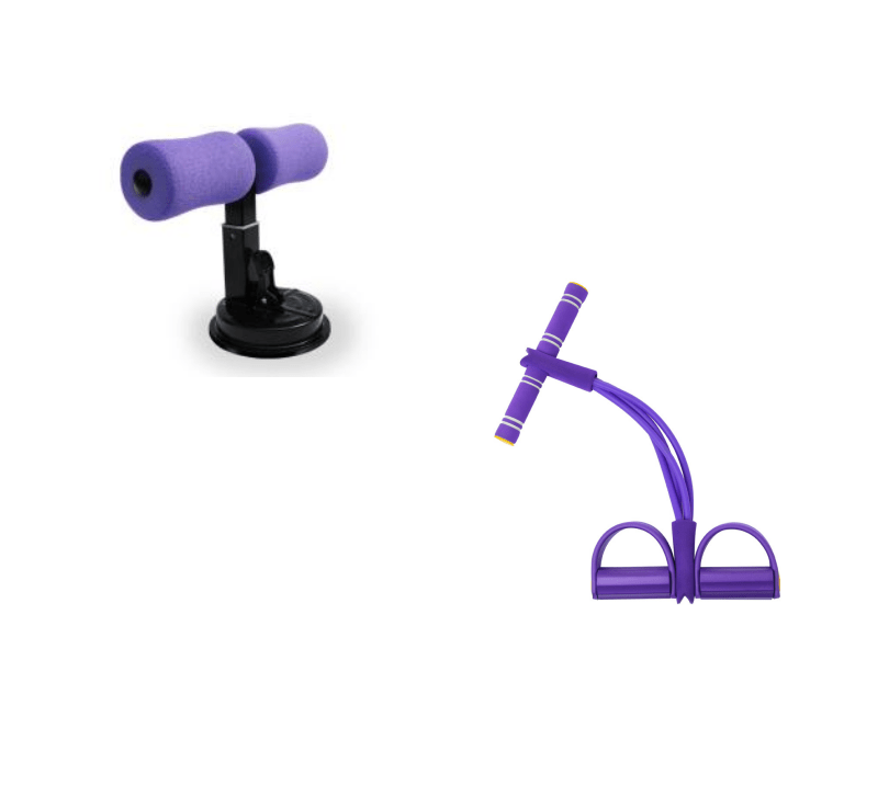 STORAZONE Sportwear Purple Set Sit Up Bar Trainer