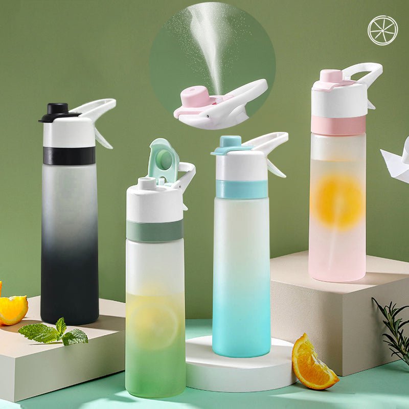 STORAZONE Sportwear Spray Water Bottle For Girls Outdoor Sport Fitness Water Cup Large Capacity Spray Bottle Drinkware Travel Bottles Kitchen Gadgets