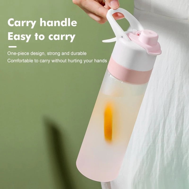 STORAZONE Sportwear Spray Water Bottle For Girls Outdoor Sport Fitness Water Cup Large Capacity Spray Bottle Drinkware Travel Bottles Kitchen Gadgets