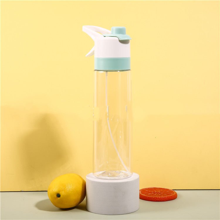 STORAZONE Sportwear TRITAN blue Spray Water Bottle For Girls Outdoor Sport Fitness Water Cup Large Capacity Spray Bottle Drinkware Travel Bottles Kitchen Gadgets