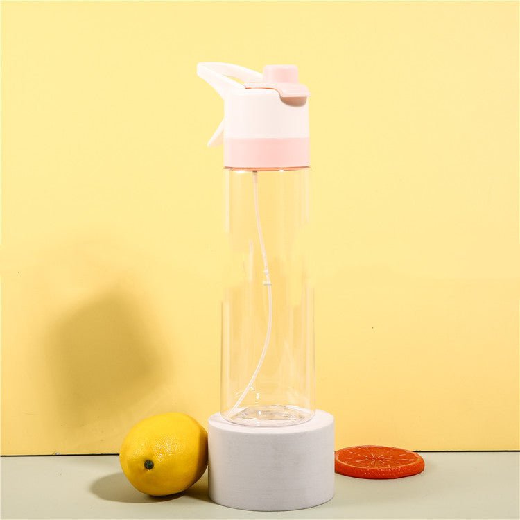 STORAZONE Sportwear TRITAN pink Spray Water Bottle For Girls Outdoor Sport Fitness Water Cup Large Capacity Spray Bottle Drinkware Travel Bottles Kitchen Gadgets