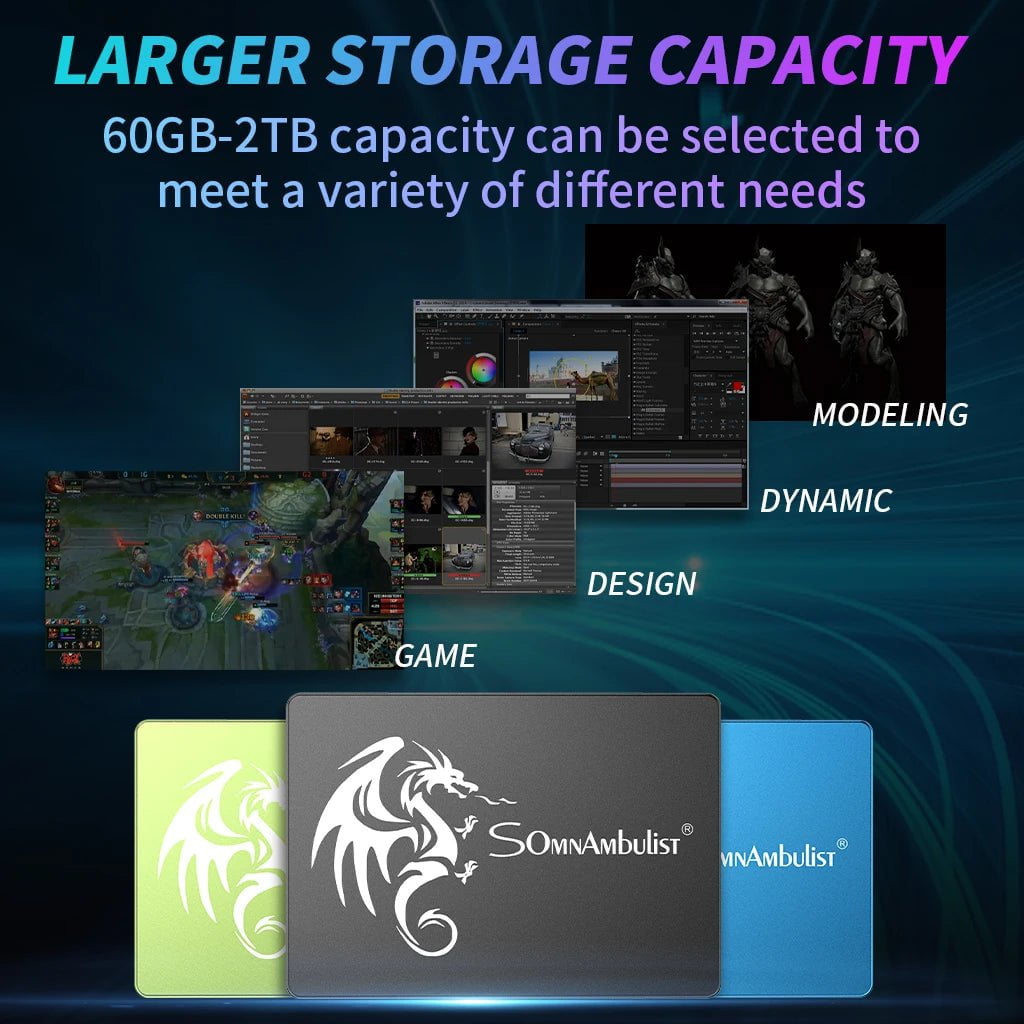 Storazone SSD 64GB 128GB 240GB 120GB 256GB 480GB 512GB 1TB 2TB 960GB Sata3 2.5 Hard Disk Disc 2.5 Internal Solid State Drive