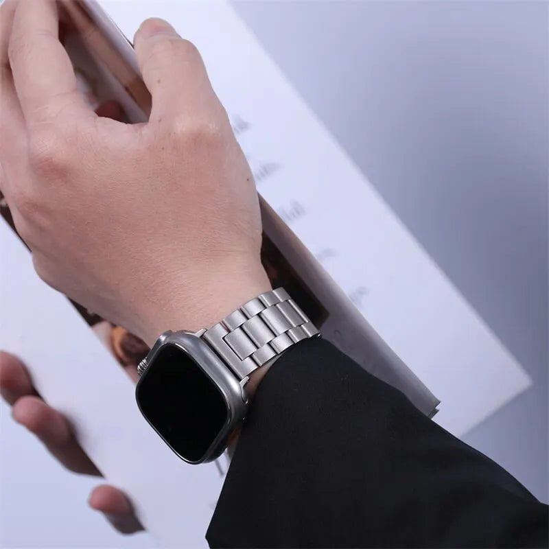 Storazone Stainless Steel Strap For Apple Watch Band 45mm Ultra 49mm 41mm 40mm 44mm Watch Strap Metal Bracelet For Iwatch Series 9 8 7 6 5