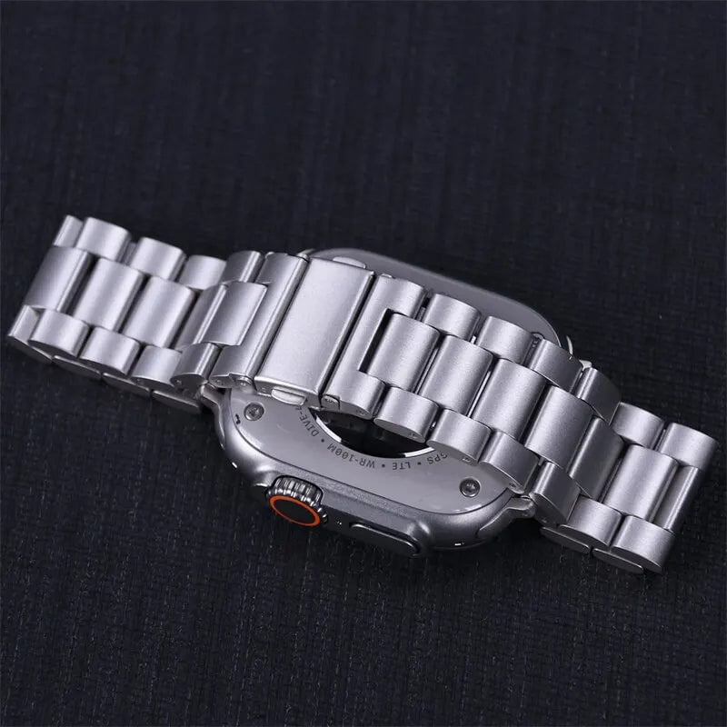 Storazone Stainless Steel Strap For Apple Watch Band 45mm Ultra 49mm 41mm 40mm 44mm Watch Strap Metal Bracelet For Iwatch Series 9 8 7 6 5