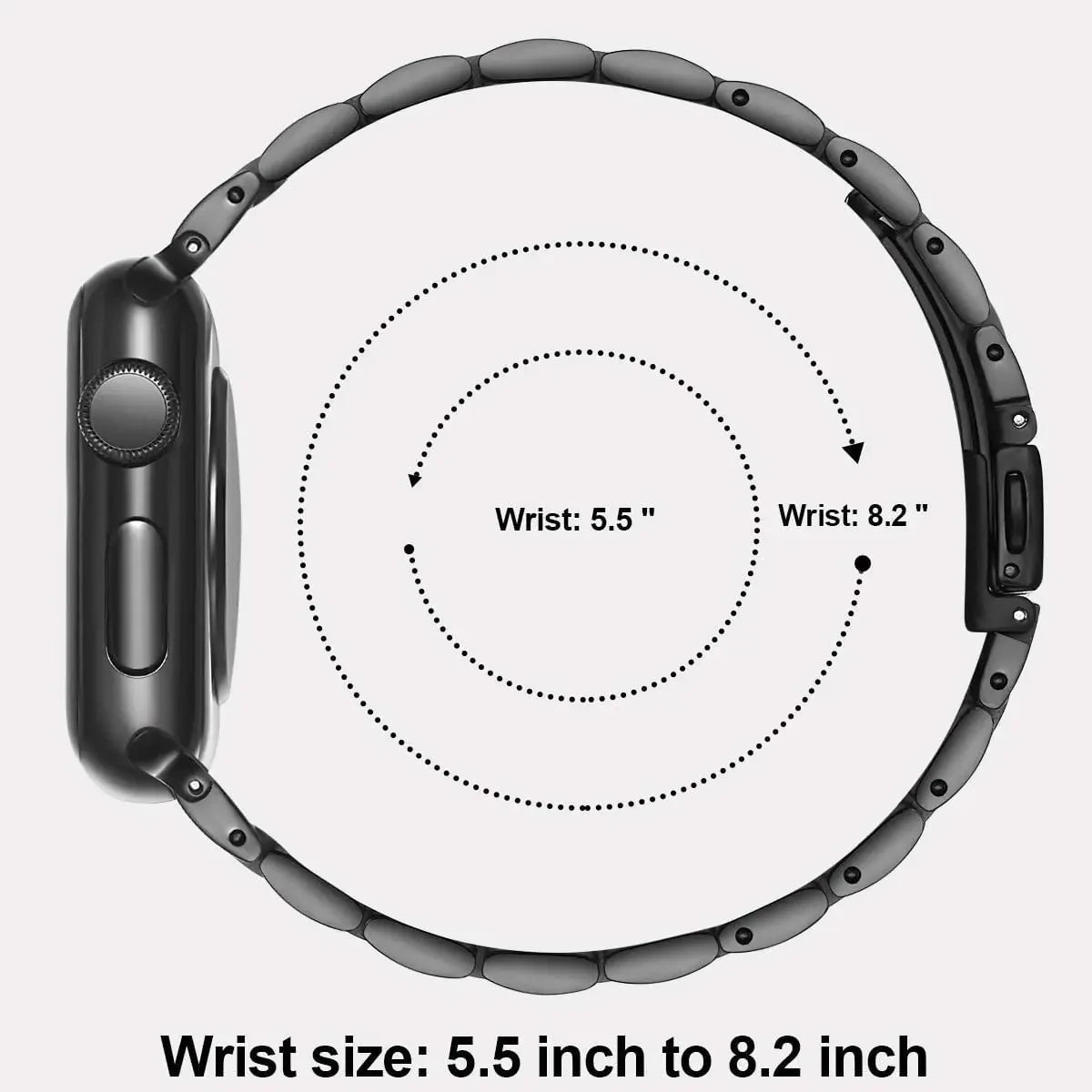Storazone Stainless Steel Strap For Apple Watch Ultra 2 Band 49mm 42mm 44mm Metal Bracelet iWatch Series 9 8 7 6 SE 5 4 3 Women 45mm 41mm