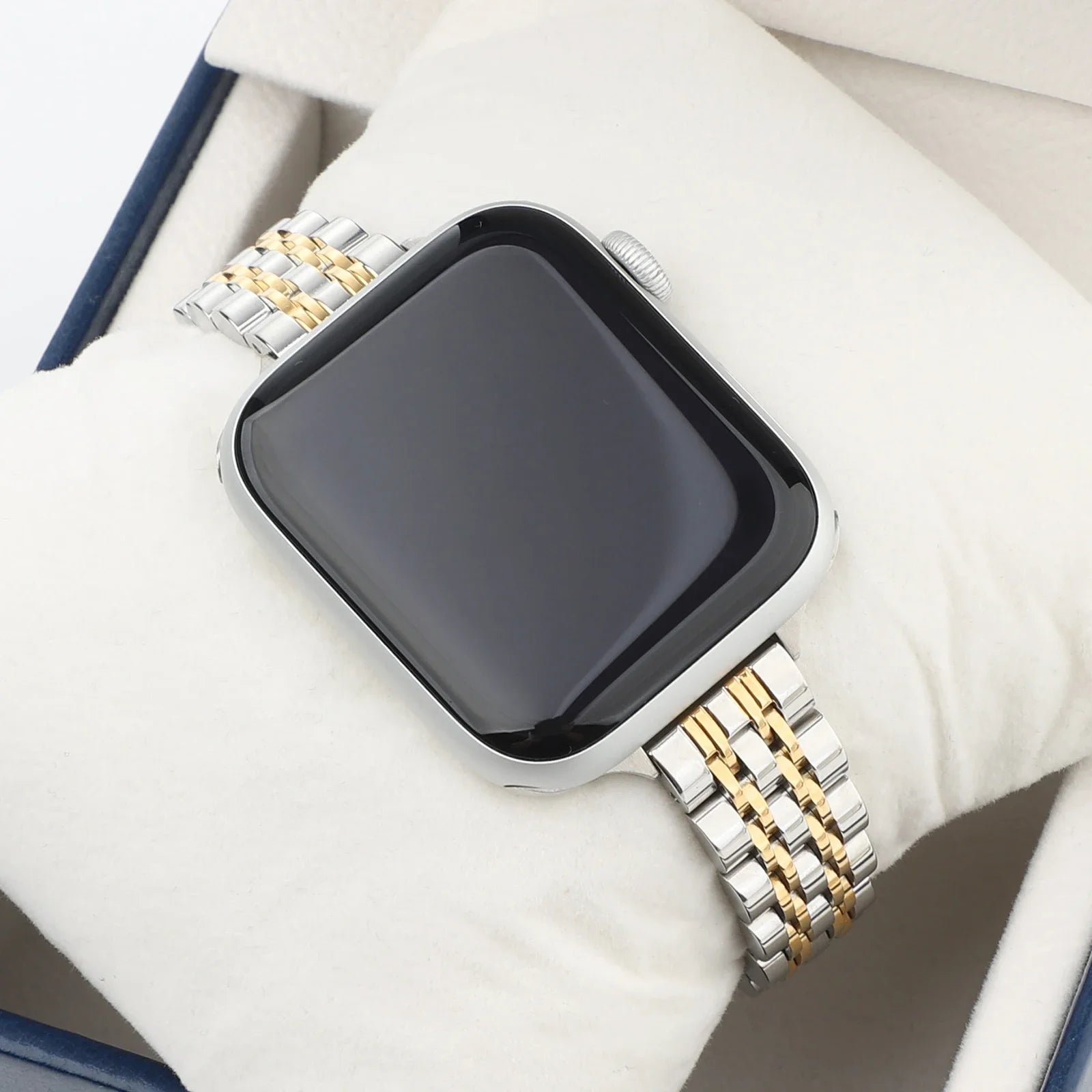 Storazone Stainless Steel Strap For Apple Watch Ultra 2 Band 49mm 42mm 44mm Metal Bracelet iWatch Series 9 8 7 6 SE 5 4 3 Women 45mm 41mm