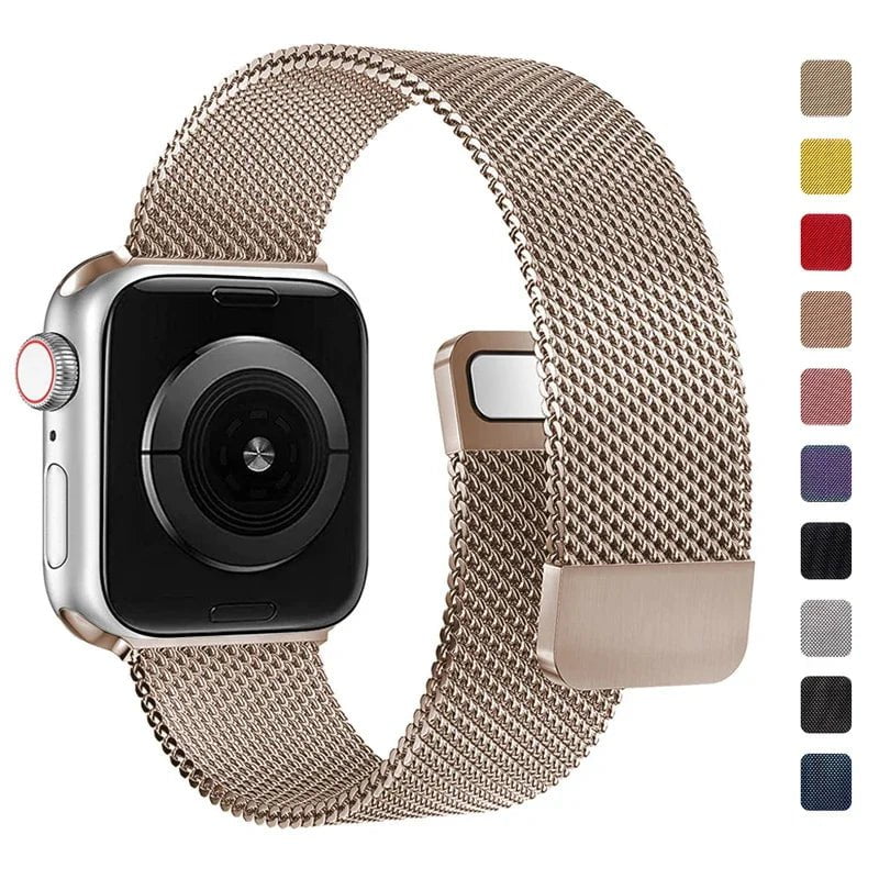 Storazone Strap For Apple watch Band 44mm 45mm 41mm 49mm 42mm 40mm 45mm Milanese Loop bracelet correa iwatch series 9 7 8 4 5 6 SE Ultra2