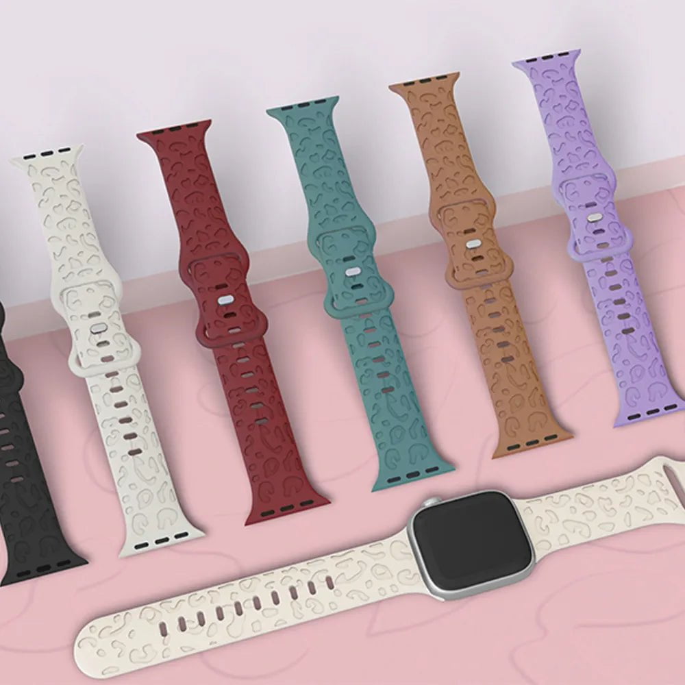 Storazone Strap For Apple Watch Band 45mm 44mm 42mm 41mm 40mm 49mm 40 mm Engraved correa bracelet iwatch series ultra 2 9 7 se 3 6 8 5 4